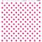 Paper Café White & Hot Pink Dot 12" x 12" Cardstock, 15 Sheets